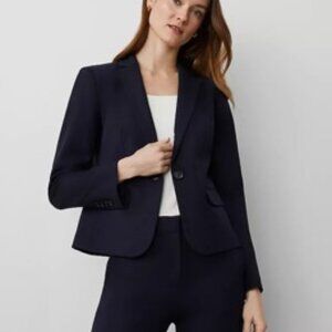 Ann Taylor The One-Button Navy  Blazer size 0P